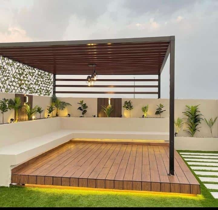 أفضل تصاميم جلسات برجولات في جدة